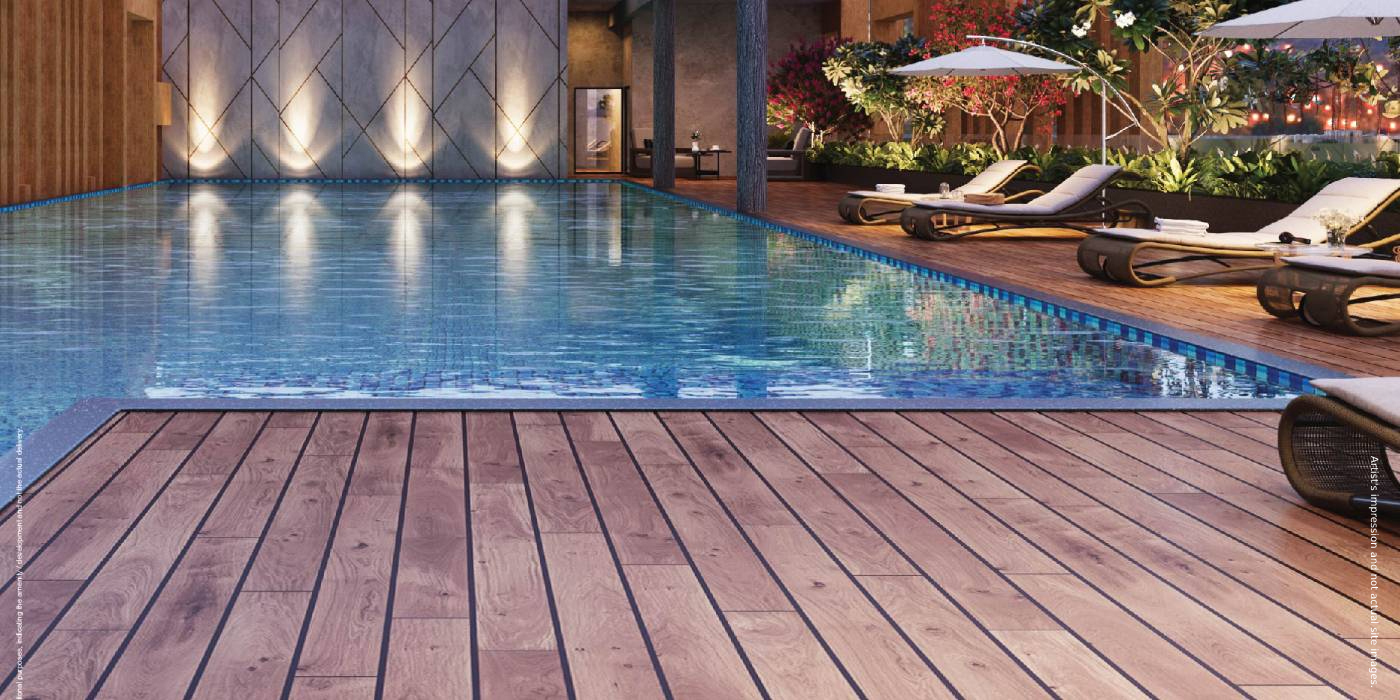 Artist's impression of amenities at Godrej Evergreen Square
